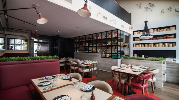 O Asiático Vista da sala