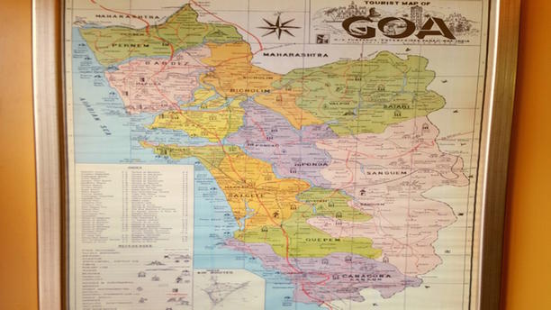 Comida Goesa by Tessa mapa de Goa