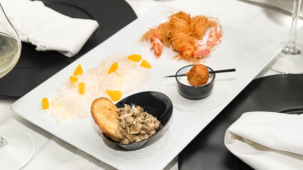 Blanco Restaurant gamberi con funghi