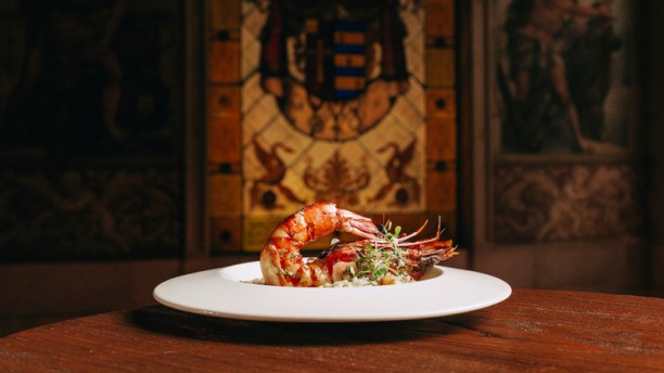 Palácio Chiado Risotto de camarão tigre com lima e coentros