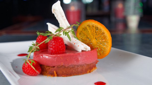 La Potinière Tarte sablée orange-framboise