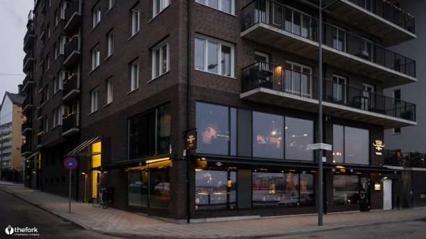 Texas Longhorn Hornsbergs Strand Restaurangens front