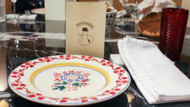 Avô Arnaldo Detalhe da mesa