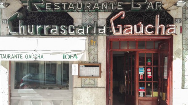 Gaucha fachada do restaurante
