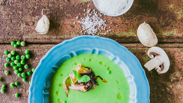 Saborear Creme de Ervilhas com Presunto