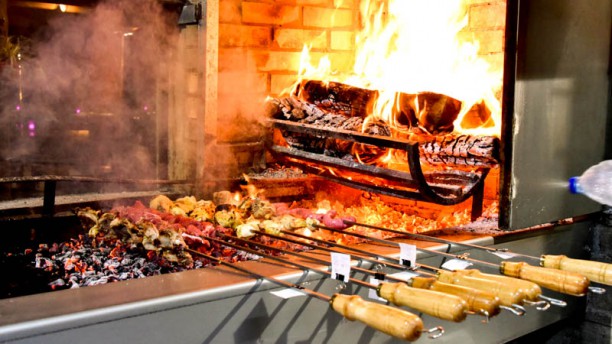 Alxama Vista da cozinha